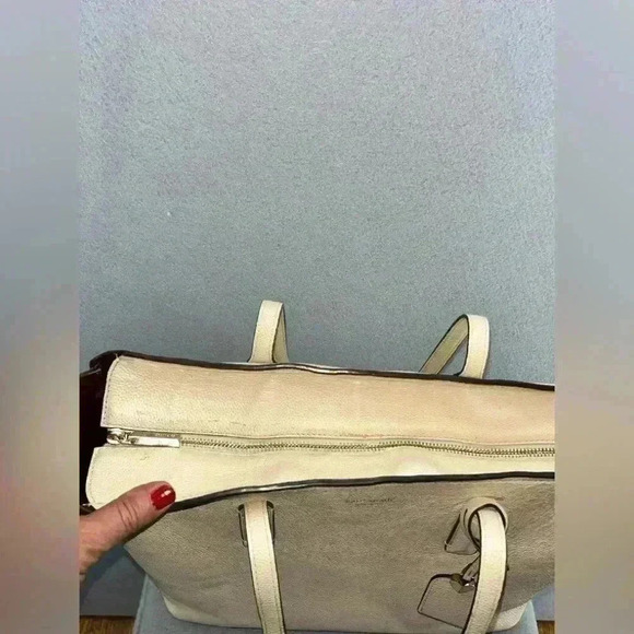 Kate Spade New York bleecker large saffiano leather tote bag in parchment - Picture 12 of 16